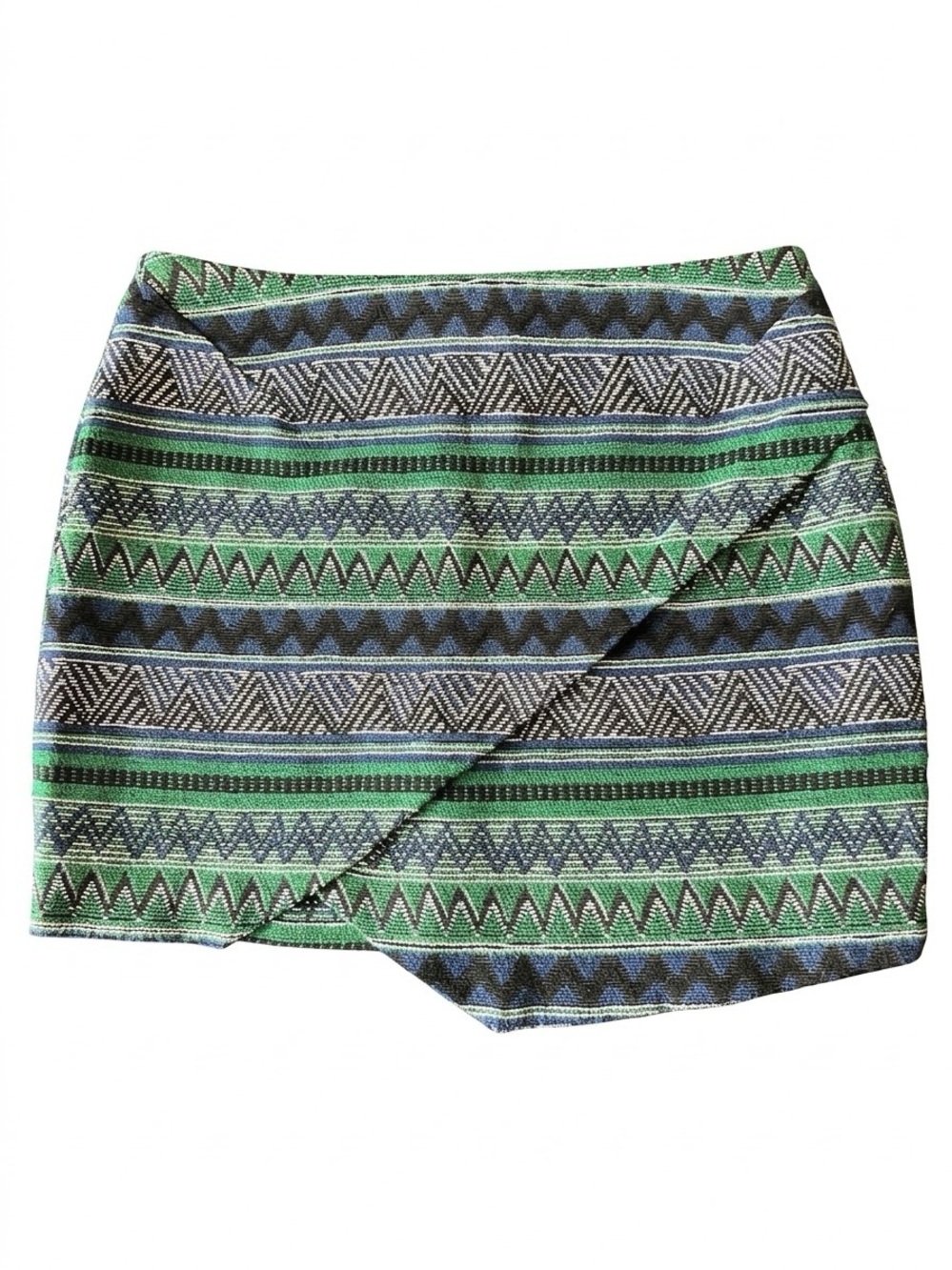 NWT r+j Romeo and Juliet Couture Jacquard Geometric Mini Skirt, Size L